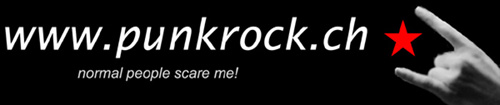 Logo www.punkrock.ch normal people scare me